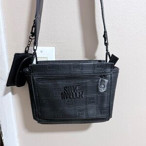 Steve Madden Embossed Black Crossbody Bag